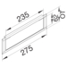 Product Drawing Cache pour boîtier 3 modules pour BRN BR/H/A/S Product Drawing Cache pour boîtier 3 modules pour BRN BR/H/A/S