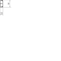 Querschnitt ATA12301 Unter- und Oberteil PVC
