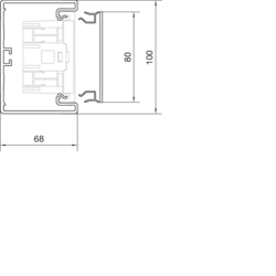 Querschnitt BR65100 Unterteil PVC
