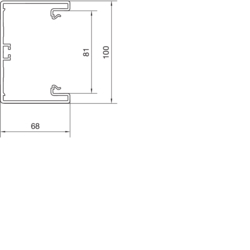 Querschnitt BR65100 Unterteil PVC