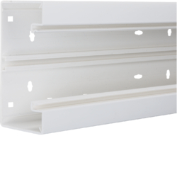 BR6513019010 Brüstungskanal-Unterteil PVC frontrastend BR 68x130mm Oberteil 80mm in reinweiß