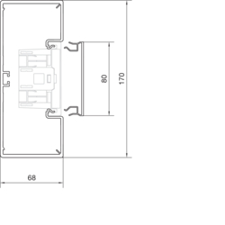 Querschnitt BR65170 Unterteil PVC