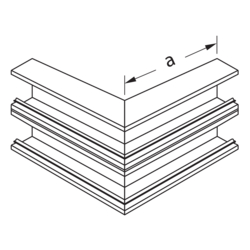 Zeichnung BR65210D Außeneck PVC