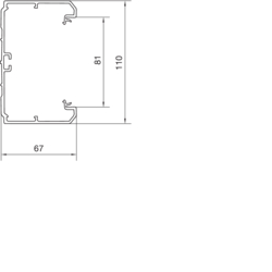 Querschnitt BRN70110 Unterteil PVC