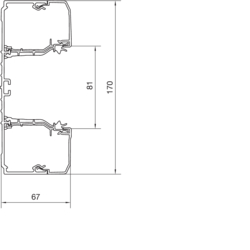 Querschnitt BRN70170 Unterteil PVC