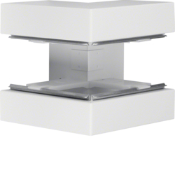 BRS10017039010 Außeneck aus Grundprofil zu BRS 100x170mm Oberteil 80mm aus Stahlblech reinweiß