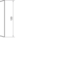 Querschnitt BRS85210B Oberteil Stahlblech