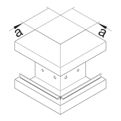 Zeichnung BRS65210 Außeneck Stahlblech