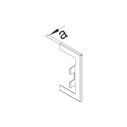 Zeichnung BRS100170 Wandanschlussblende Stahlblech