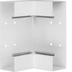 BRS652104B9010 Inneneck aus Grundprofil zu BRS 68x210mm Oberteil 120mm aus Stahlblech reinweiß