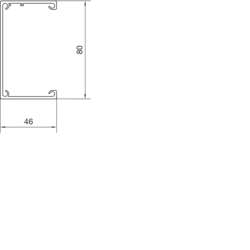 Querschnitt DABA Deckenanschlussbahn, Aluminium Aluminium