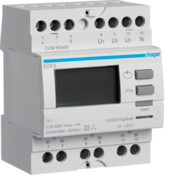 EC376 Energiezähler, 3phasig, über Wandler bis 6000A,  Modbus,  RS485