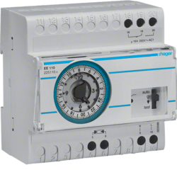 EE110 Dämmerungsschalter mit Analoger Tagesschaltuhr + Aufbaufühler EE003
