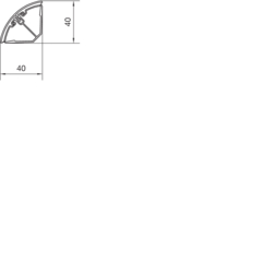Querschnitt EK40040 Unter- und Oberteil PVC