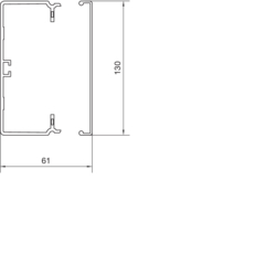 Querschnitt FB60130 Unter- und Oberteil PVC