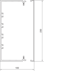 Querschnitt FB99230 Unter- und Oberteil PVC