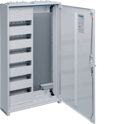 FWB62K Feldverteiler AP,  univers,  IP44, SKII, 72PLE+Mediafeld, 950x550x161mm,  QC