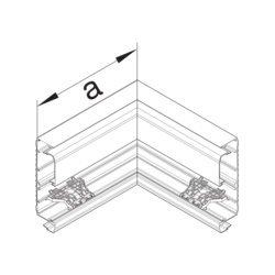 Product Drawing BRN90170 (hauteur 90 mm) Angle intérieur PVC