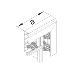 Zeichnung BRN90170 (Höhe 90 mm) Flachwinkel PVC