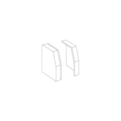 Zeichnung RK190 Endkappenpaar Polystyrol (PS)