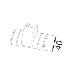 Zeichnung EK40040 Abzweiger PVC