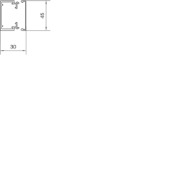 Querschnitt LF30045 Unter- und Oberteil PVC