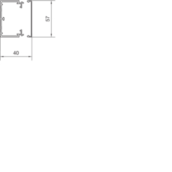 Querschnitt LF40060 Unter- und Oberteil PVC