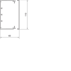 Querschnitt LF60110 Unter- und Oberteil PVC