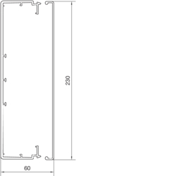 Querschnitt LF60230 Unter- und Oberteil PVC