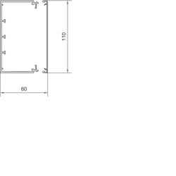 Querschnitt LFE60110 Unter- und Oberteil PVC