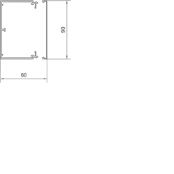 Querschnitt LFH60090 Unter- und Oberteil PC - ABS