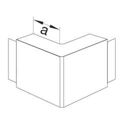 Zeichnung LF60110 Außeneck PVC