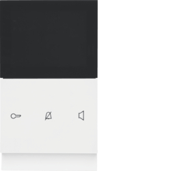 REK521X Komplett Video Innenstation TOUCH polarweiss glä mit Deko-Rahmen eckig (30 St.)