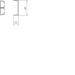 Querschnitt Unter- und Oberteil und Flachwinkel PVC Unter- und Oberteil PVC