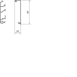 Querschnitt SL200801 und SL2008021 Oberteil PVC