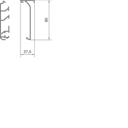 Querschnitt SL200801 und SL2008022 Oberteil PVC