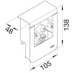 Product Drawing Kit de support d'appareils LED avec transformateur Support d'appareil PVC