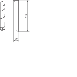 Querschnitt SL2001151 und SL201152 Oberteil PVC