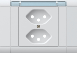 WH22620400G EB Frontset 2x T13 Ecoline mit Beschr. Ultraweiss