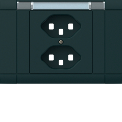 WH22625405G EB Frontset 2x T23 Ecoline mit Beschr. Schwarz
