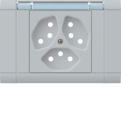 WH22640403G EB Frontset 3x T13 Ecoline mit Beschr. Hellgrau