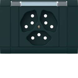 WH22640405G EB Frontset 3x T13 Ecoline mit Beschr. Schwarz
