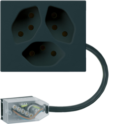 WH37732105D FLF Steckdose 3xT13 Technofil L1 Schwarz