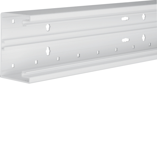 BR6510019010 Brüstungskanal-Unterteil PVC frontrastend BR 68x100mm Oberteil 80mm in reinweiß