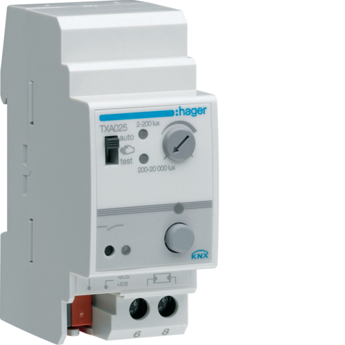 TXA025 Dämmerungsschalter 1-6 Kanäle KNX,  20kLux