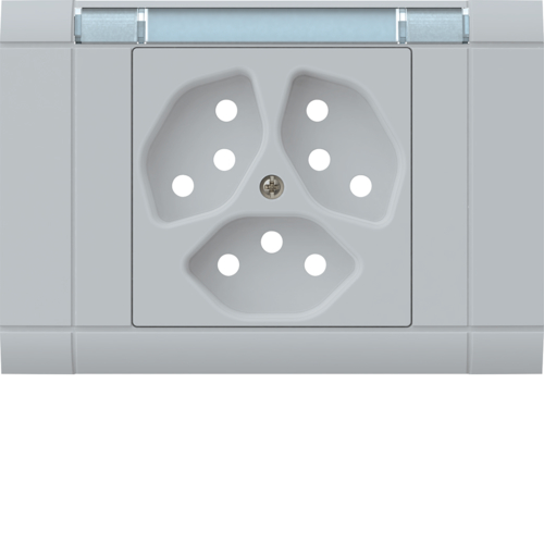 WH22640403G EB Frontset 3x T13 Ecoline mit Beschr. Hellgrau