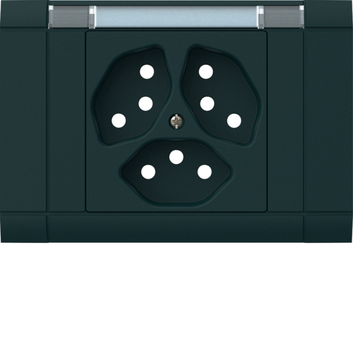 WH22640405G EB Frontset 3x T13 Ecoline mit Beschr. Schwarz