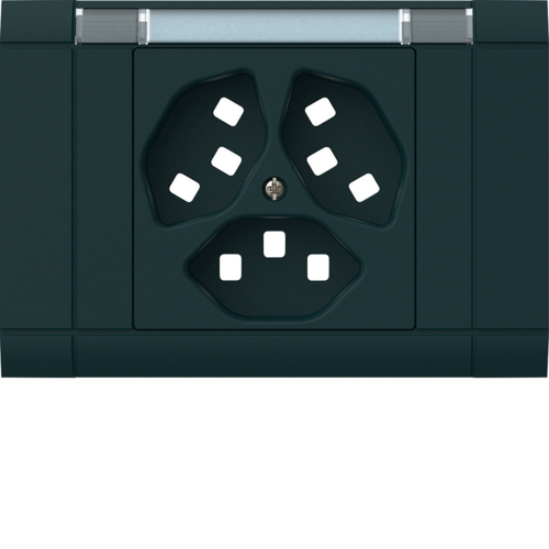 WH22645405G EB Frontset 3x T23 Ecoline mit Beschr. Schwarz