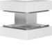 BRS10017039010 Außeneck aus Grundprofil zu BRS 100x170mm Oberteil 80mm aus Stahlblech reinweiß