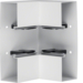 BRS6521049010 Inneneck aus Grundprofil Stahlblech zu BRS 70x210mm Oberteil 80mm reinweiß